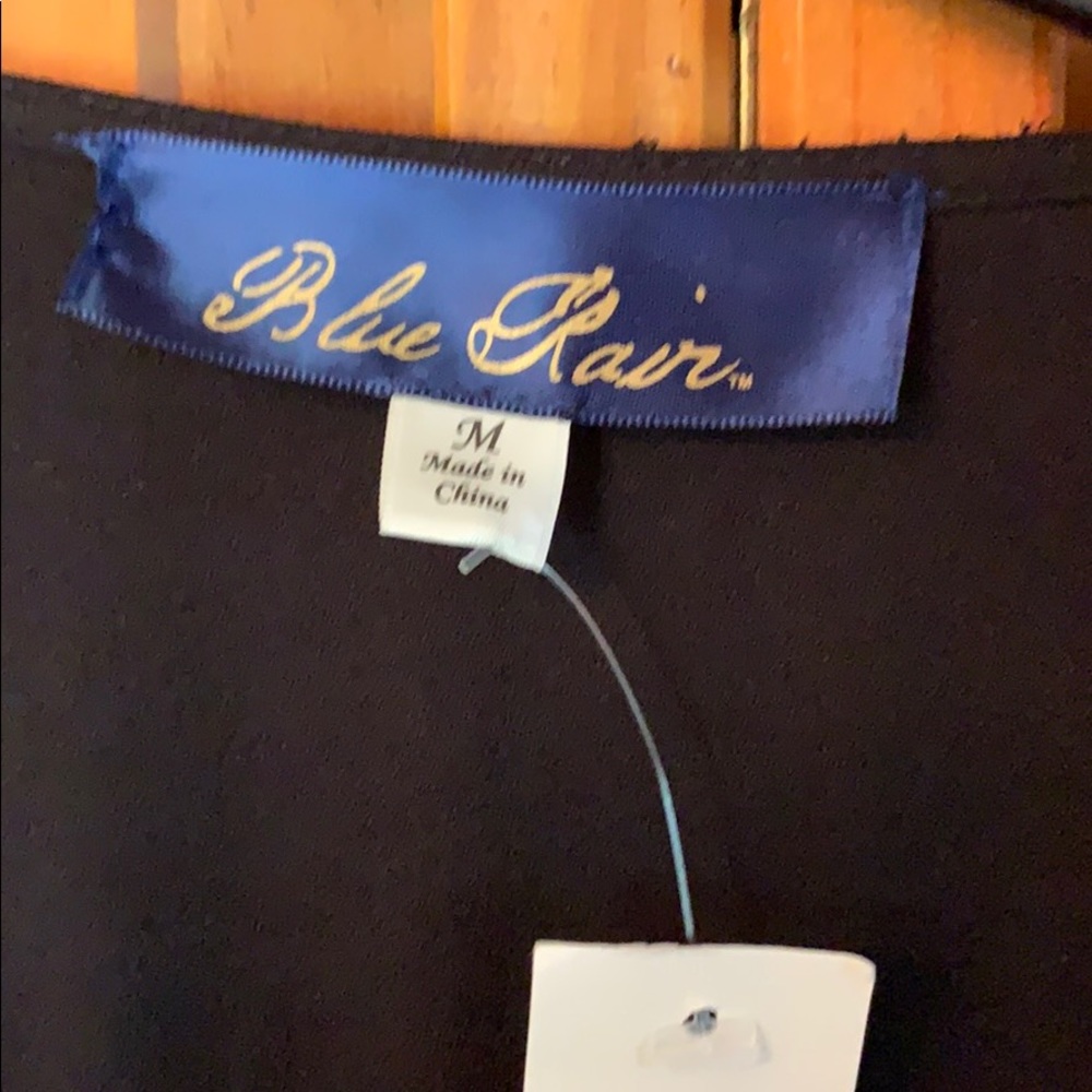 Blue Rain Midi Dress Black Size M - Picture 2 of 5